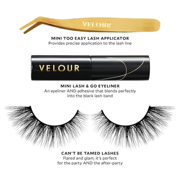 Velour—Vegan Luxe Lashes 3pc All Stars Kit—Lashes + Applicator + Adhesive *NIB* - Picture 2 of 8
